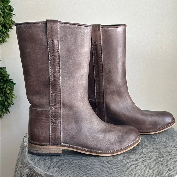 Ivylee Copenhagen ~Handmade Dark Brown Simone Mid-Calf Boots in size 7.5- 8 - Picture 13 of 16